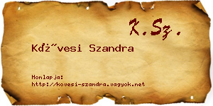 Kövesi Szandra névjegykártya